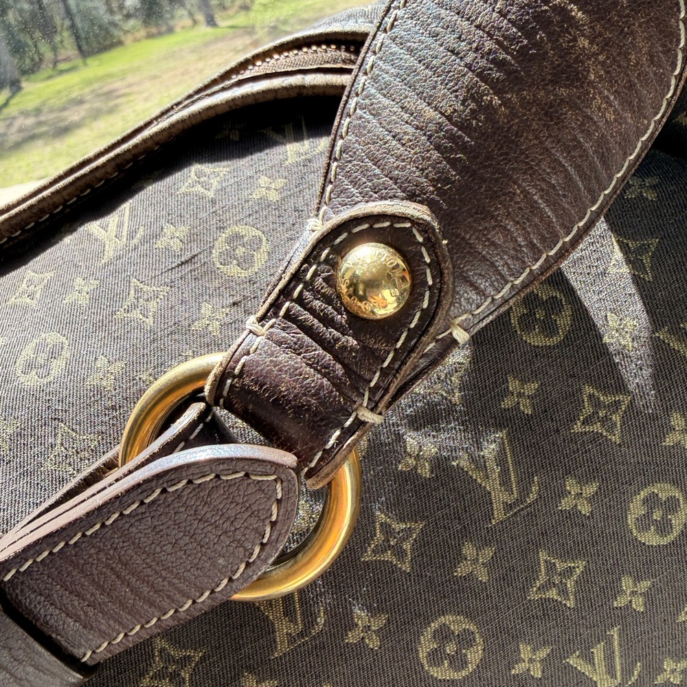 Louis Vuitton Dark Brown Monogram Denim Hobo Idylle - Picture 7 of 10